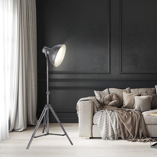 Lampe sur pied retro trépied - sur,