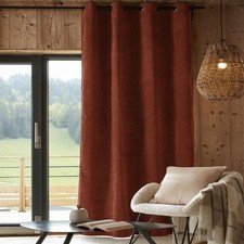 Rideau occultant polaire 140x240 cm Polyester Terracotta