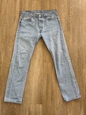 Levi’s 501 Men’s Light Wash Blue Denim Jeans Size 32 X 32
