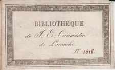 Ex-libris Jacques-Etienne