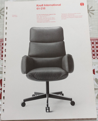 Fiche publicité knoll - fiche,