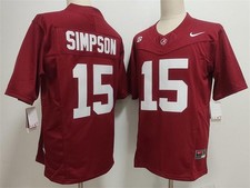 Alabama Crimson Tide Ty Simpson Red Jersey