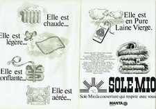 Advertising 079 1981 Manta (2p) Pure Wool Blanket Sole Mio