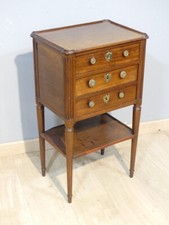Louis XVI period mahogany chiffonnière table, late 18th century