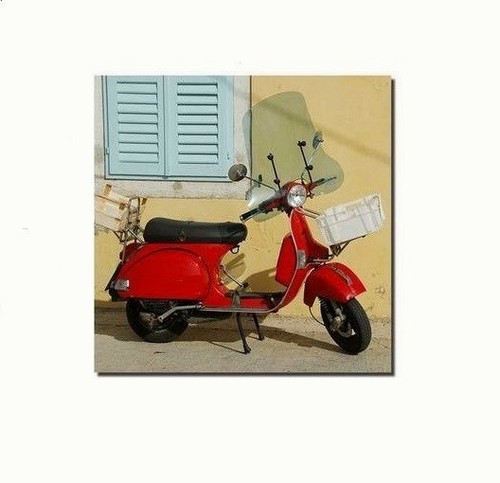 Cadre tableau toile vespa - cadre,