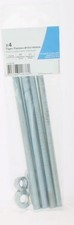 Lot 4 tiges filetées °10 x 160mm + écrous + rondelles pour scellement chimique B