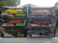 Fast & Furious 1:18 Die Cast Collectible 6 Piece Car Lot  PLEASE READ DESCRIPTI