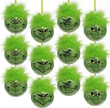 12pcs Grinch Ornaments