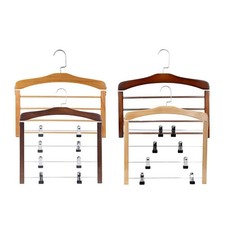 Pantalon En Bois Multicouche Cintre Placard Jupe Jeans étagère De Rangement