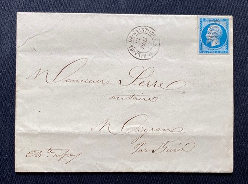Napoléon 20c sur - lettre, de
