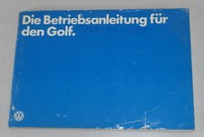Operating Instructions VW Golf 1/I incl. 1.6 Liter GTI status 08/1978