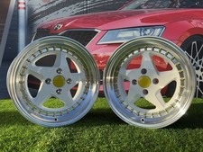 4 x 17 Inch 4X100 Ferrari 348 Style Blanc Roues pour Toyota, Honda, BMW, Mazda