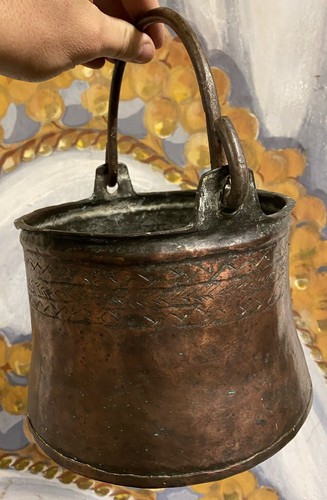 Chaudron cuivre ancien maroc - ancien,