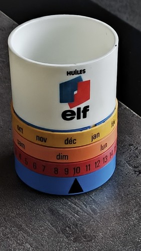 Pot crayon calendrier - pot,
