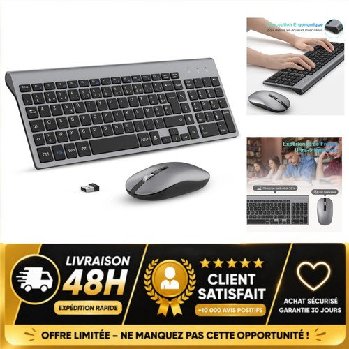 Ensemble clavier souris sans - souris,