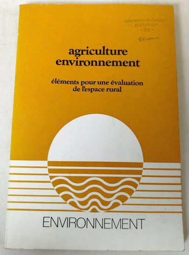Agriculture environnement eval - environnement,