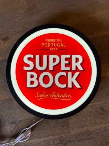Enseigne lumineuse super bock - enseigne,