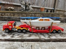 MAJORETTE 3000 SERIES SCANIA KERIAN NICE BOAT TRANSPORTER 1/60