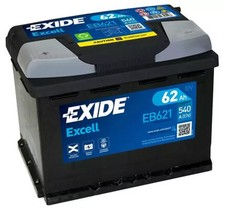 Batterie de voiture EXIDE 62Ah/540A 