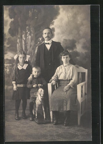 Carte postale cheval - , à