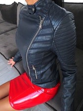 Veste en simili cuir Blu Deise