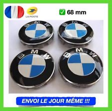 Lot de 4 Cache Moyeu 68mm Jante Centre De Roue enjoliveur BMW bleu et blanc Neuf