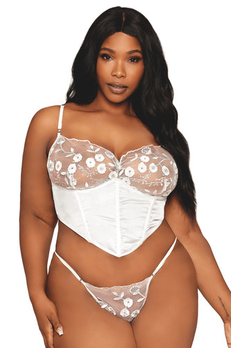 Bustier blanc avec - , armatures