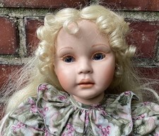 Pauline Bjonness-Jacobsen Porcelain Doll 21” Signed Limited Edition 180/950 Noel