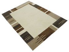 Tapis Beige Brun Népal Tissé