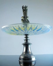 ART DECO DISPLAY GLASS CUP OPALESCENT MOLD ETLING SABINO EZAN FRANCE