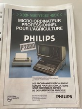 Vintage 1982 Philips P2000 Computer Press Advertising