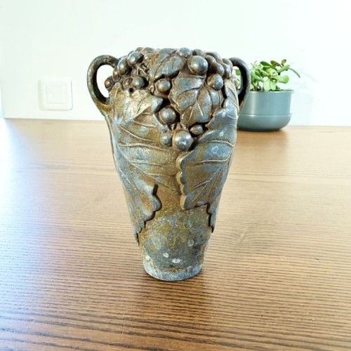 Vase art nouveau raisins - nouveau,