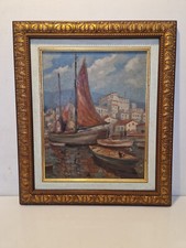 Huile sur panneau - "