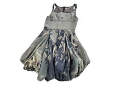 Sublime robe boule gris motifs