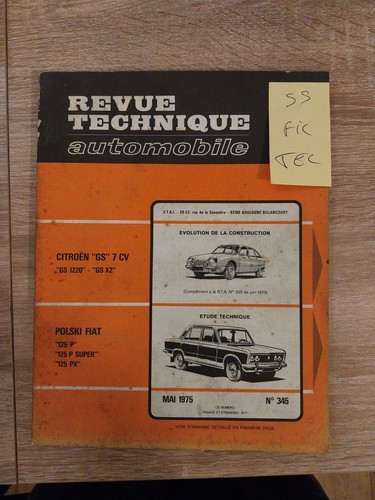 Revue technique polski fiat - revue,