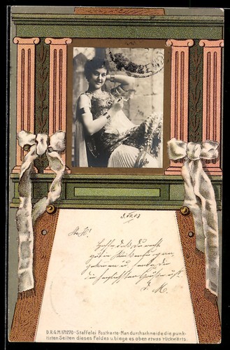 Carte postale chevalet