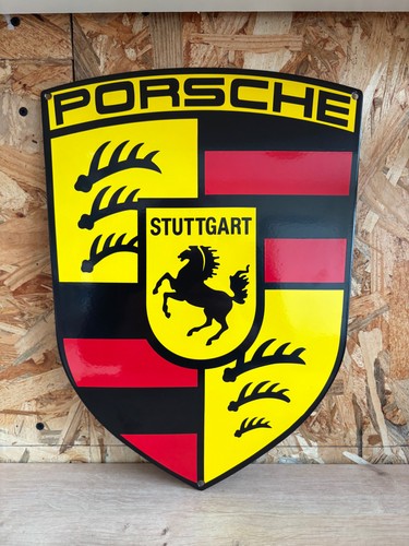 Plaque émaillée porsche - plaque,