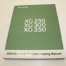 MANUEL TECHNIQUE PANNES ÉLECTRIQUES HYUNDAI XG 250 300 350 2003 EN ANGLAIS