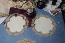 Napperon ancien en fil de lin