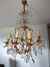 Antique Bronze Crystal Dagger Tassel Chandelier with 8 Arms of Lights