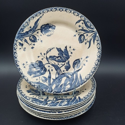 Gien assiettes plates en - -,