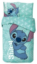 Parure de Lit Stitch Disney Ohana, 100% Coton Oeko-Tex, Lit 1 place