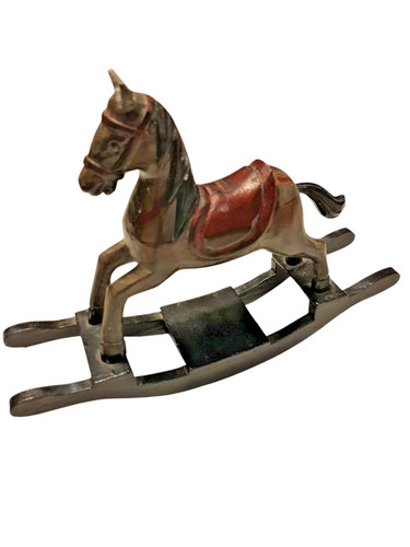 Cheval bascule bois antique - bascule,