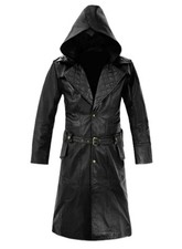 Manteau trench d'hiver long en