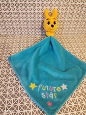 Doudou kangourou jaune mouchoir bleu future star Walibi