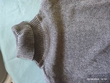 Pull À Col Roulé Gris Homme