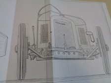 💥 AFFICHE / PLAN AMILCAR TYPE C6 SPECIAL SPORT RARE PLAN 1926 (ref 35) ,