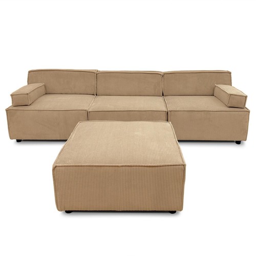 Canapé modulable velours - modulable,
