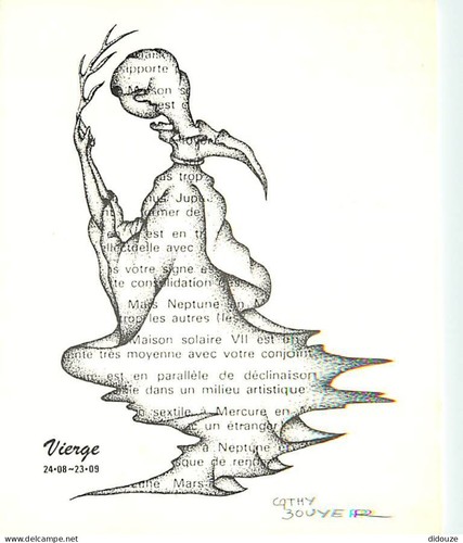 Carte postale astrologie - carte,