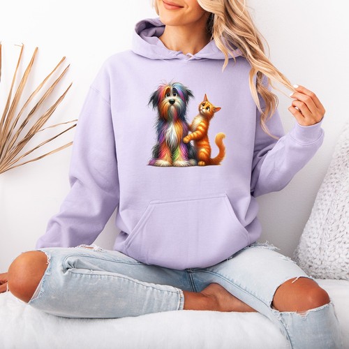 Pull capuche coloré - coloré, pour